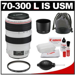 Canon EF 70-300mm f/4-5.6 L IS USM Zoom Lens with Hoya UV Filter + Canon Cleaning Kit - Digital Cameras and Accessories - Hip Lens.com