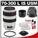 Canon EF 70-300mm f/4-5.6 L IS USM Zoom Lens with Hoya UV Filter + Canon Cleaning Kit