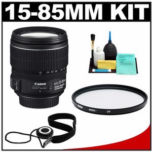 Canon EF-S 15-85mm f/3.5-5.6 IS USM Zoom Lens with UV Filter + Accessory Kit - Digital Cameras and Accessories - Hip Lens.com