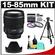 Canon EF-S 15-85mm f/3.5-5.6 IS USM Zoom Lens with 3 UV/FLD/CPL Filters + Hood + Tripod Kit