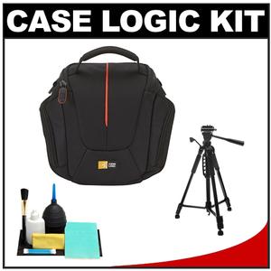 Case Logic DCB-304 High Zoom Digital Camera Holster Bag (Black) with Deluxe Photo/Video Tripod + Accessory Kit - Digital Cameras and Accessories - Hip Lens.com