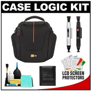 Case Logic DCB-304 High Zoom Digital Camera Holster Bag (Black) with LCD Protectors + Cleaning Accessory Kit - Digital Cameras and Accessories - Hip Lens.com