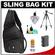Case Logic Digital SLR Sling Camera Bag/Case (Black) (SLRC-205) with LP-E6 Battery + Tripod + Accessory Kit