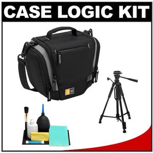 Case Logic TBC-306 Digital SLR Camera Holster Bag/Case (Black) with Deluxe Photo/Video Tripod + Accessory Kit - Digital Cameras and Accessories - Hip Lens.com