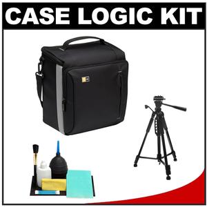 Case Logic TBC-309 Digital SLR Camera Shoulder Bag/Case (Black) with Deluxe Photo/Video Tripod + Accessory Kit - Digital Cameras and Accessories - Hip Lens.com