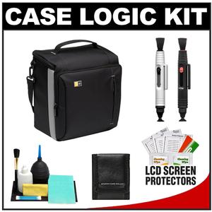 Case Logic TBC-309 Digital SLR Camera Shoulder Bag/Case (Black) with LCD Protectors + Cleaning Accessory Kit - Digital Cameras and Accessories - Hip Lens.com