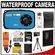 Coleman Xtreme C5WP Shock & Waterproof Digital Camera (Blue) with 8GB Card + Battery + Floating Strap + Case + Accessory Kit
