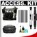 DiCAPac WP-S10 Waterproof Case for Digital SLR Cameras with EN-EL9a Battery for Nikon + Case + Accessory Kit