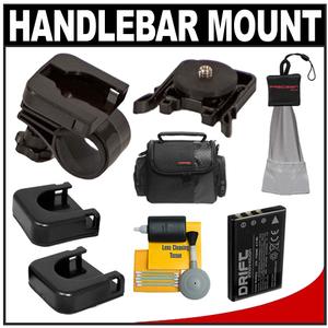 Drift Innovation Handlebar Mount with Adhesive Mounts + Battery + Accessory Kit - Digital Cameras and Accessories - Hip Lens.com