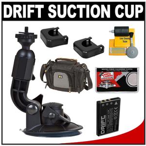 Drift Innovation Suction Cup Mount with Adhesive Mounts + Battery + Case + Accessory Kit - Digital Cameras and Accessories - Hip Lens.com