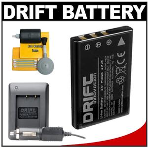Drift Innovation Standard Rechargeable Battery with Charger + Cleaning Kit - Digital Cameras and Accessories - Hip Lens.com