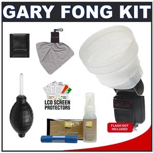 Gary Fong LightSphere Collapsible Inverted Dome Diffuser (Half Cloud) with Nikon Cleaning Kit + Accessory Kit - Digital Cameras and Accessories - Hip Lens.com