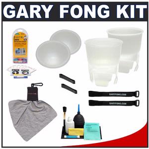 Gary Fong Lightsphere Flash Diffuser Universal (Cloud & Clear) - Starter Kit with Accessory Kit - Digital Cameras and Accessories - Hip Lens.com