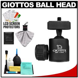 Giottos MH1304-110C Compact Design Mini Tripod Ball Head Holds 6.6 Lbs with Accessory Kit - Digital Cameras and Accessories - Hip Lens.com