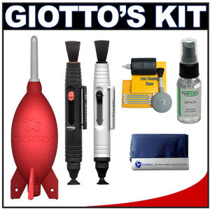 Giottos Rocket-Air Blower Professional AA1903 (Red) with Complete Cleaning Kit - Digital Cameras and Accessories - Hip Lens.com