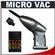 Handy Trends Cordless Micro Vac Vacuum with Attachments with AA Batteries & Charger Kit