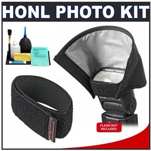 Honl Photo Professional 5" Speed Snoot / Reflector for Shoe Flashes for Photo Speed System with Honl Photo Speed Strap + Cleaning Kit - Digital Cameras and Accessories - Hip Lens.com