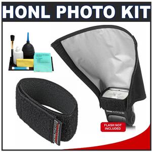 Honl Photo Professional 8" Speed Snoot / Reflector for Shoe Flashes for Photo Speed System with Honl Photo Speed Strap + Cleaning Kit - Digital Cameras and Accessories - Hip Lens.com