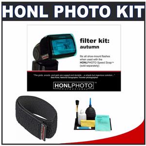 Honl Photo Autumn Color Correction Gel Filter Kit for Photo Speed System with Honl Photo Speed Strap + Cleaning Kit - Digital Cameras and Accessories - Hip Lens.com