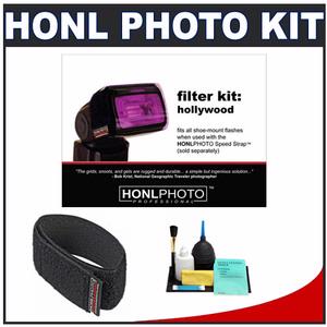 Honl Photo Hollywood Color Correction Gel Filter Kit for Photo Speed System with Honl Photo Speed Strap + Cleaning Kit - Digital Cameras and Accessories - Hip Lens.com