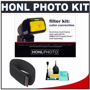 Honl Photo Professional Color Correction Gel Filter Kit for Photo Speed System with Honl Photo Speed Strap + Cleaning Kit - Digital Cameras and Accessories - Hip Lens.com