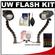 Intova ISS 4000 DUAL Underwater Slave Flash with Flex Arms + Mounting Brackets + Batteries & Charger + Cleaning Kit