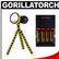 Joby Gorillatorch 65 Lumen Cree LED Flashlight with Compact Mini Flexible Tripod (Yellow) with 4 AA Batteries + Charger Kit