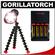 Joby Gorillatorch Flare 100 Lumen Cree LED Flashlight with Mini Flexible Tripod (Red) with 4 AA Batteries + Charger Kit