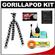 Joby GP1 Gorillapod Compact Mini Flexible Tripod (Grey) with Accessory Kit