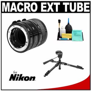 Kenko Macro Automatic Extension Tube Set DG for Nikon AF with + Tripod + Accessory Kit - Digital Cameras and Accessories - Hip Lens.com
