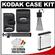 Kodak Gear Digital Leather Case/Memory Wallet/Mini Tripod Kit (70646) with KLIC-7004 Battery for Kodak + Accessory Kit