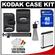 Kodak Gear Digital Leather Case/Memory Wallet/Mini Tripod Kit (70646) with 8GB Card + KLIC-7004 Battery for Kodak + Accessory Kit