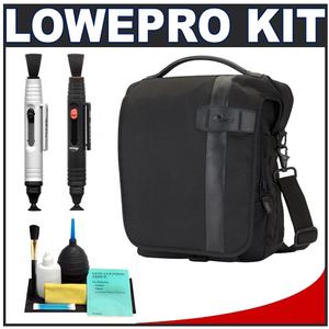 Lowepro Classified 160 AW Digital SLR Camera Bag/Case (Black) with Complete Cleaning Kit - Digital Cameras and Accessories - Hip Lens.com