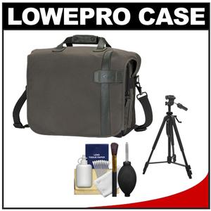 Lowepro Classified 200 AW Digital SLR Camera Bag/Case (Sepia) with Deluxe Photo/Video Tripod + Accessory Kit