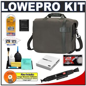 Lowepro Classified 200 AW Digital SLR Camera Bag/Case (Sepia) with Reader + Cleaning Kit + LCD Protectors + Accessory Kit - Digital Cameras and Accessories - Hip Lens.com