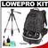 Lowepro CompuRover AW Notebook/Digital SLR Camera Backpack Case (Black) with Deluxe Photo/Video Tripod + Accessory Kit