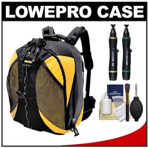 Lowepro DryZone 200 Waterproof Digital SLR Camera Backpack Case (Black/Yellow) with Complete Cleaning Kit - Digital Cameras and Accessories - Hip Lens.com