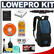 Lowepro Fastpack 100 Digital SLR Camera Backpack Case (Arctic Blue) with Reader + Cleaning Kit + LCD Protectors + Accessory Kit