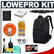 Lowepro Fastpack 350 Digital SLR Camera Backpack Case (Black) with Reader + Cleaning Kit + LCD Protectors + Accessory Kit