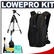 Lowepro Flipside 200 Digital SLR Camera Backpack Case (Black) with Deluxe Photo/Video Tripod + Accessory Kit