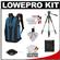 Lowepro Flipside 300 Digital SLR Camera Backpack Case (Arctic Blue) with Deluxe Photo/Video Tripod + Canon Cleaning Kit