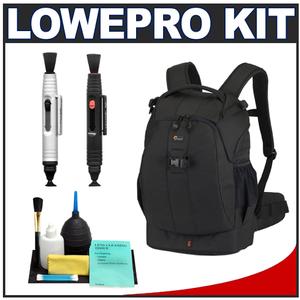 Lowepro Flipside 400 AW Digital SLR Camera Backpack Case (Black) with Complete Cleaning Kit - Digital Cameras and Accessories - Hip Lens.com