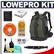 Lowepro Flipside 400 AW Digital SLR Camera Backpack Case (Pine Green) with Reader + Cleaning Kit + LCD Protectors + Accessory Kit