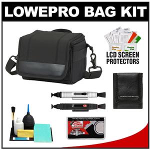 Lowepro ILC Classic 100 Digital Micro Four-Thirds Camera Case (Black) with Cleaning & Accessory Kit - Digital Cameras and Accessories - Hip Lens.com