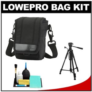 Lowepro ILC Classic 50 Digital Micro Four-Thirds Camera Case (Black) with Deluxe Photo/Video Tripod + Accessory Kit - Digital Cameras and Accessories - Hip Lens.com