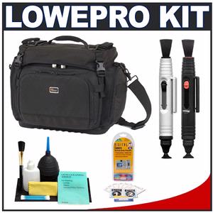 Lowepro Magnum 200 AW Digital SLR Camera Bag/Case (Black) with LCD Protectors + Cleaning Accessory Kit - Digital Cameras and Accessories - Hip Lens.com