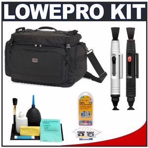 Lowepro Magnum 650 AW Digital SLR Camera Bag/Case (Black) with LCD Protectors + Cleaning Accessory Kit - Digital Cameras and Accessories - Hip Lens.com