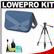 Lowepro Exchange Messenger Digital SLR Photo/Video Camera Bag/Case (Sea Blue) with Deluxe Photo/Video Tripod + Accessory Kit