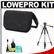 Lowepro Exchange Messenger Digital SLR Photo/Video Camera Bag/Case (Black) with Deluxe Photo/Video Tripod + Accessory Kit