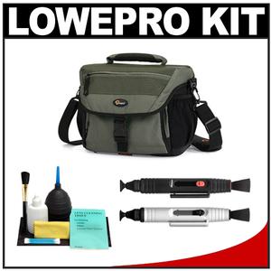 Lowepro Nova 180 AW Digital SLR Camera Bag/Case (Chestnut Brown) with Complete Cleaning Kit - Digital Cameras and Accessories - Hip Lens.com